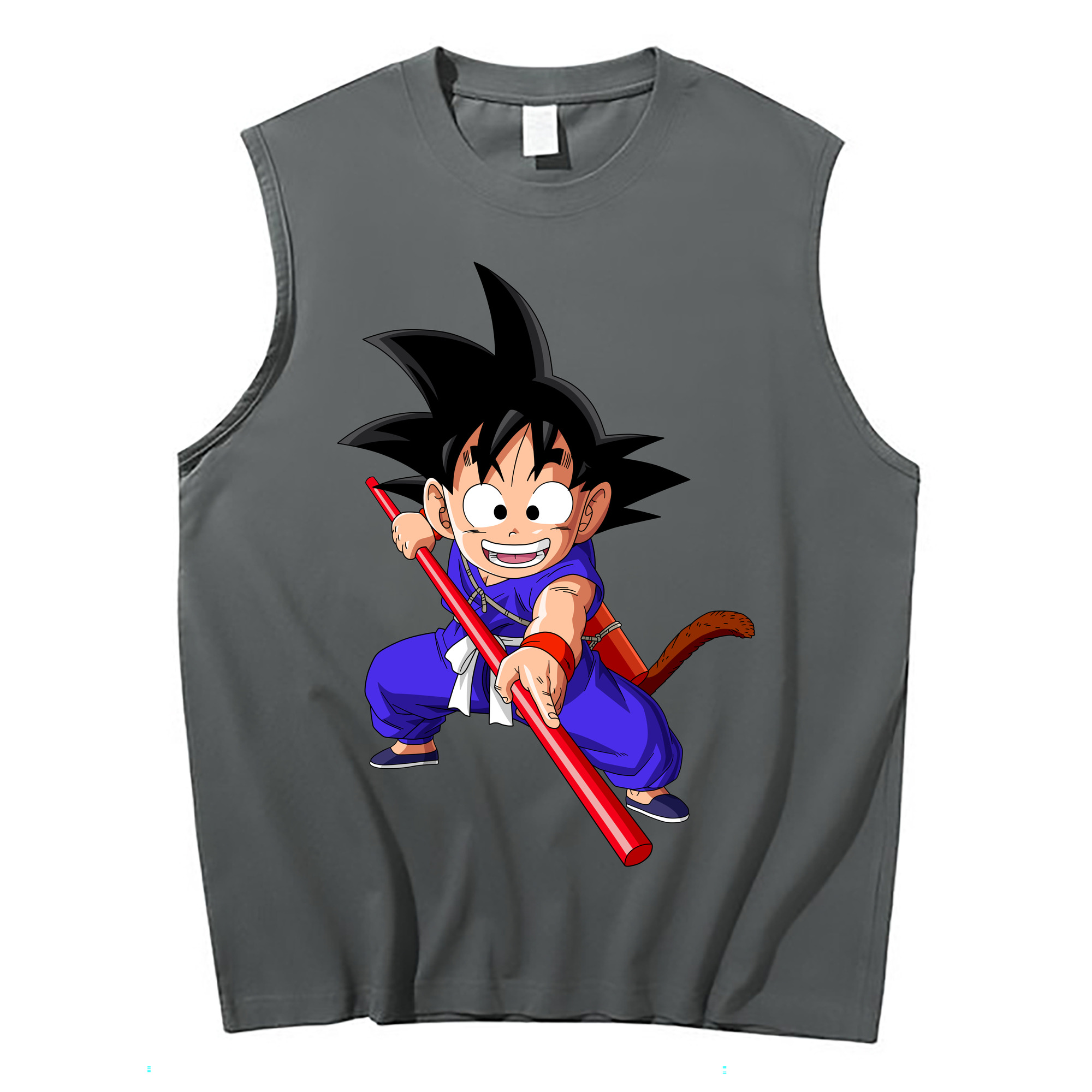 （画像用） ドラゴンボール 孫悟空（そん ごくう）Son Goku カカロット DRAGON BALL Kakarotto コットン100％タンクトップ（フロントプリント）